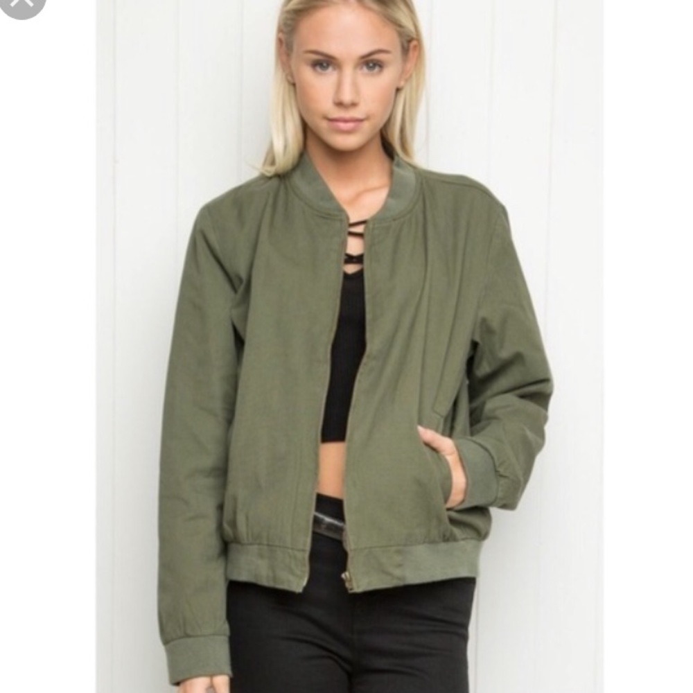 Brandy Melville Kasey Bomber Jacket